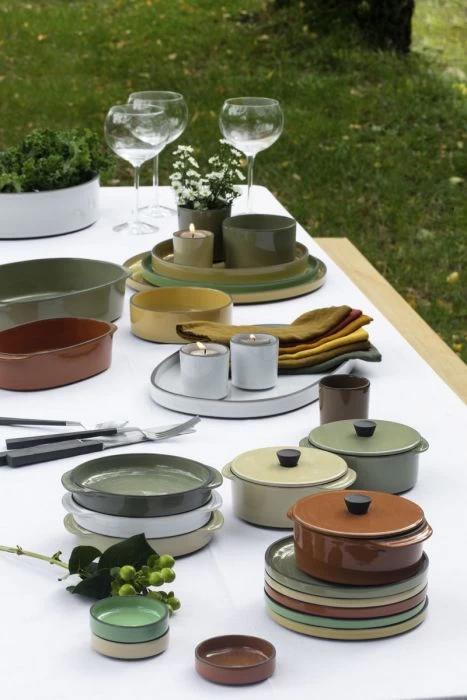 Couvercle Pour Cocotte Vert Porcelaine Caractere Revol – Image 3