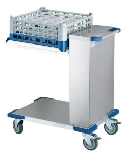 Chariot à Niveau Constant Pour Casiers De Lavage 50 X 50cm Inox 150 Kg B.pro